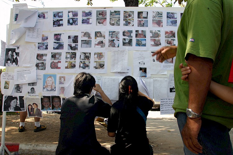 Tsunami aftermath missing persons